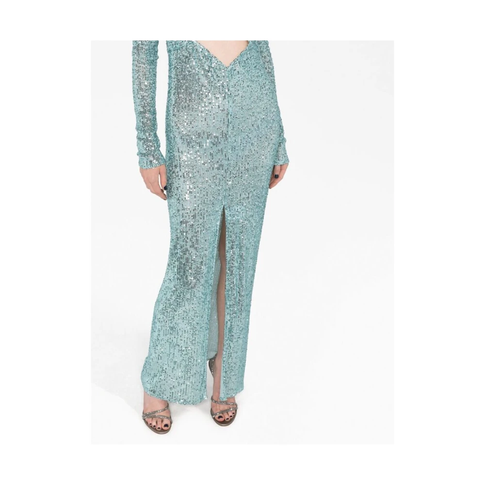 Nervi Maxi Dresses Blue Dames