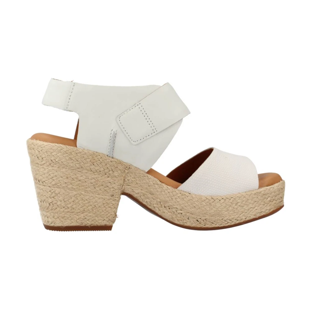 Clarks High Heel Sandals White Dames