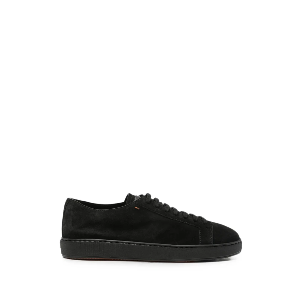 Santoni Suede Sneakers Heren Schoenen Zwart