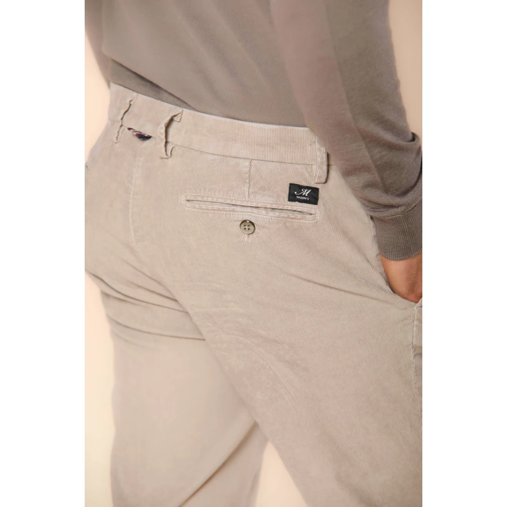 Mason's Fluwelen chino broek voor mannen Gray Heren