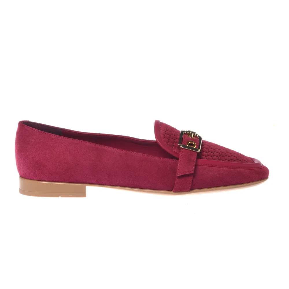 Baldinini Women's Pink Suede Loafer - Loafers - 7 Uk - Shoes