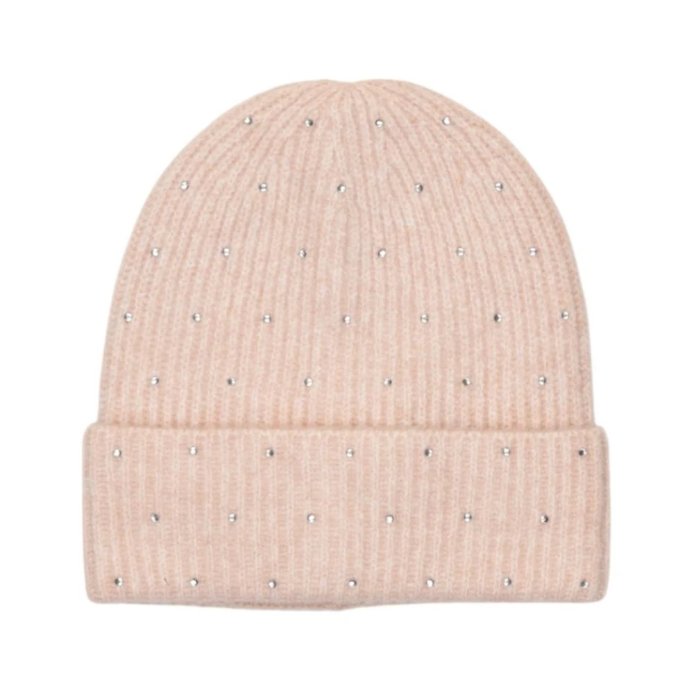 Only Women's Pink Knitted Wool Blend Cap