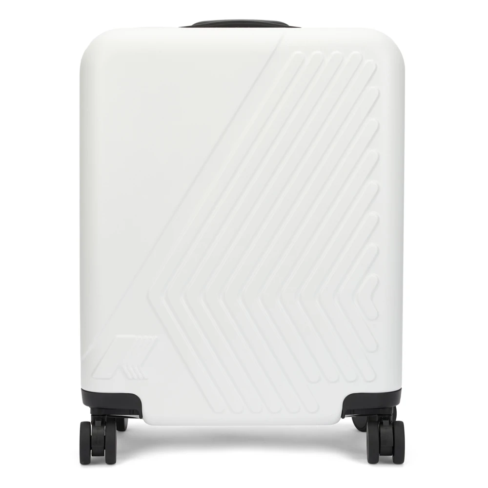 K-Way Men's White Cabin Bags, One Size, Rigid Trolley Eudoxie