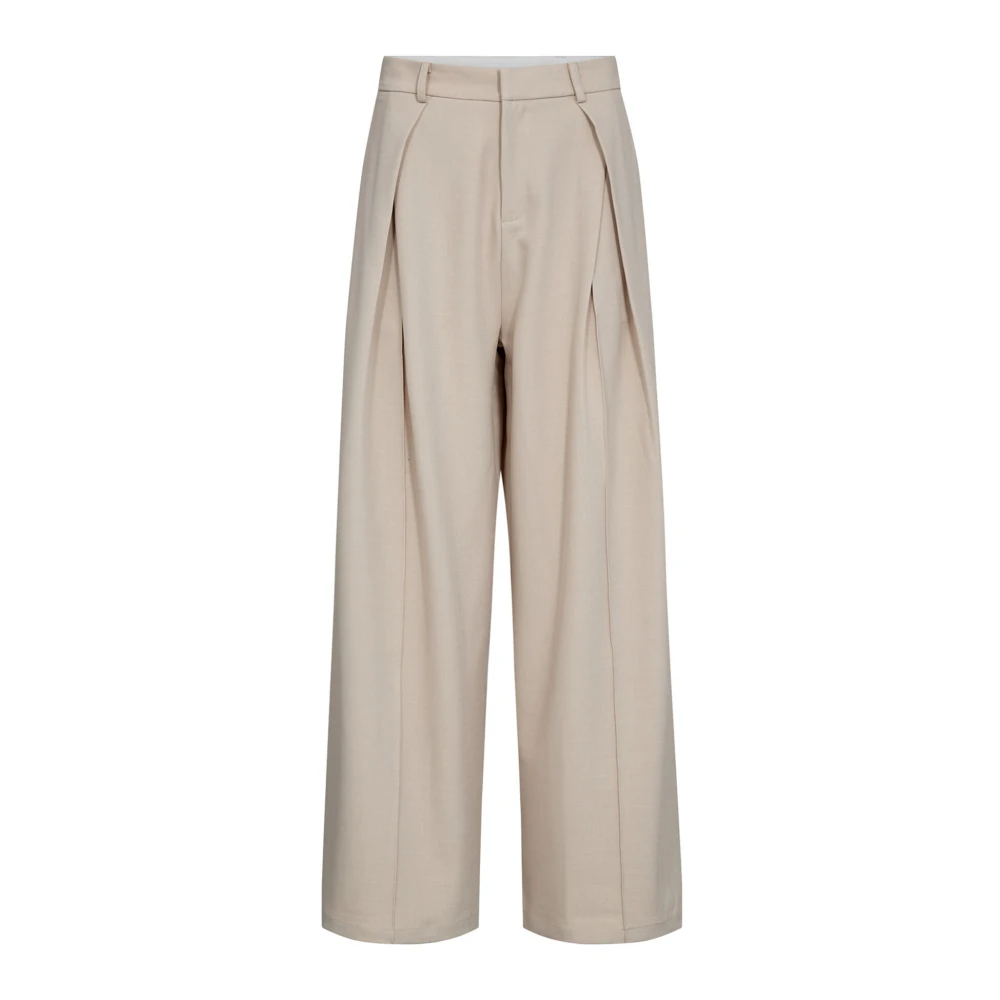 Co'Couture Plooi Broek 199-Bone Beige Dames
