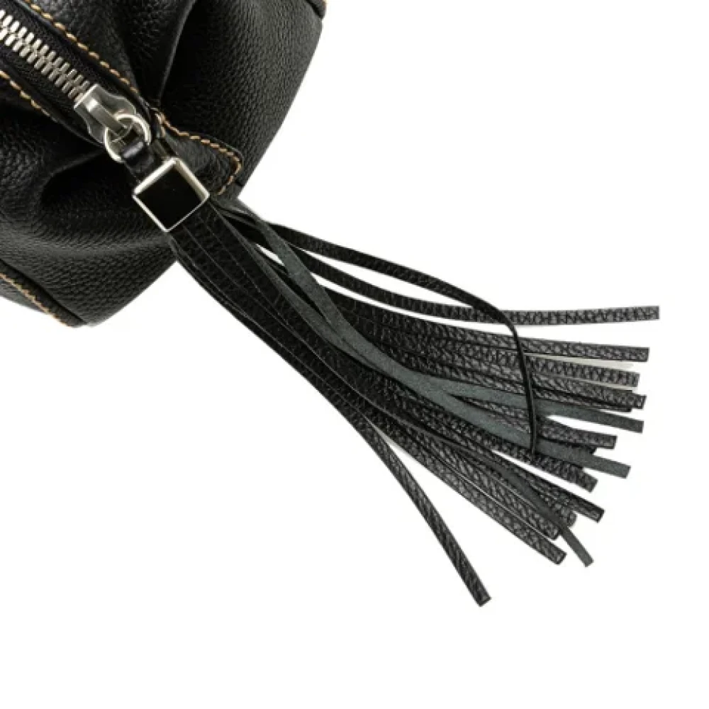 Chanel Vintage Pre-owned Leather chanel-bags Black Dames