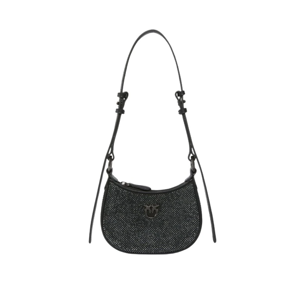 pinko Zwarte Half Moon Baby Tas Black Dames