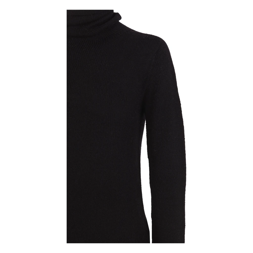 Cortana Snow hoognek wollen en kasjmier trui in zwart Black Dames