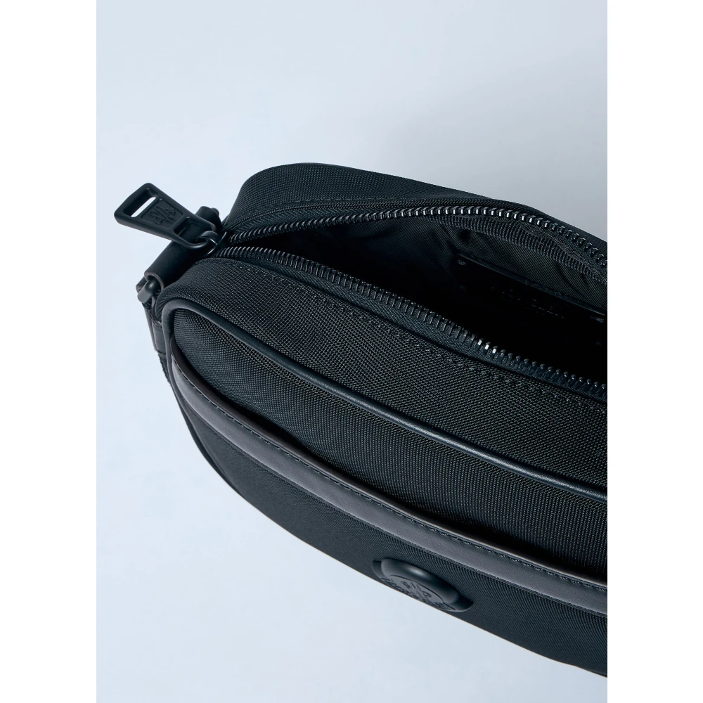 Moncler Crossbody tas met leren afwerking Black Heren