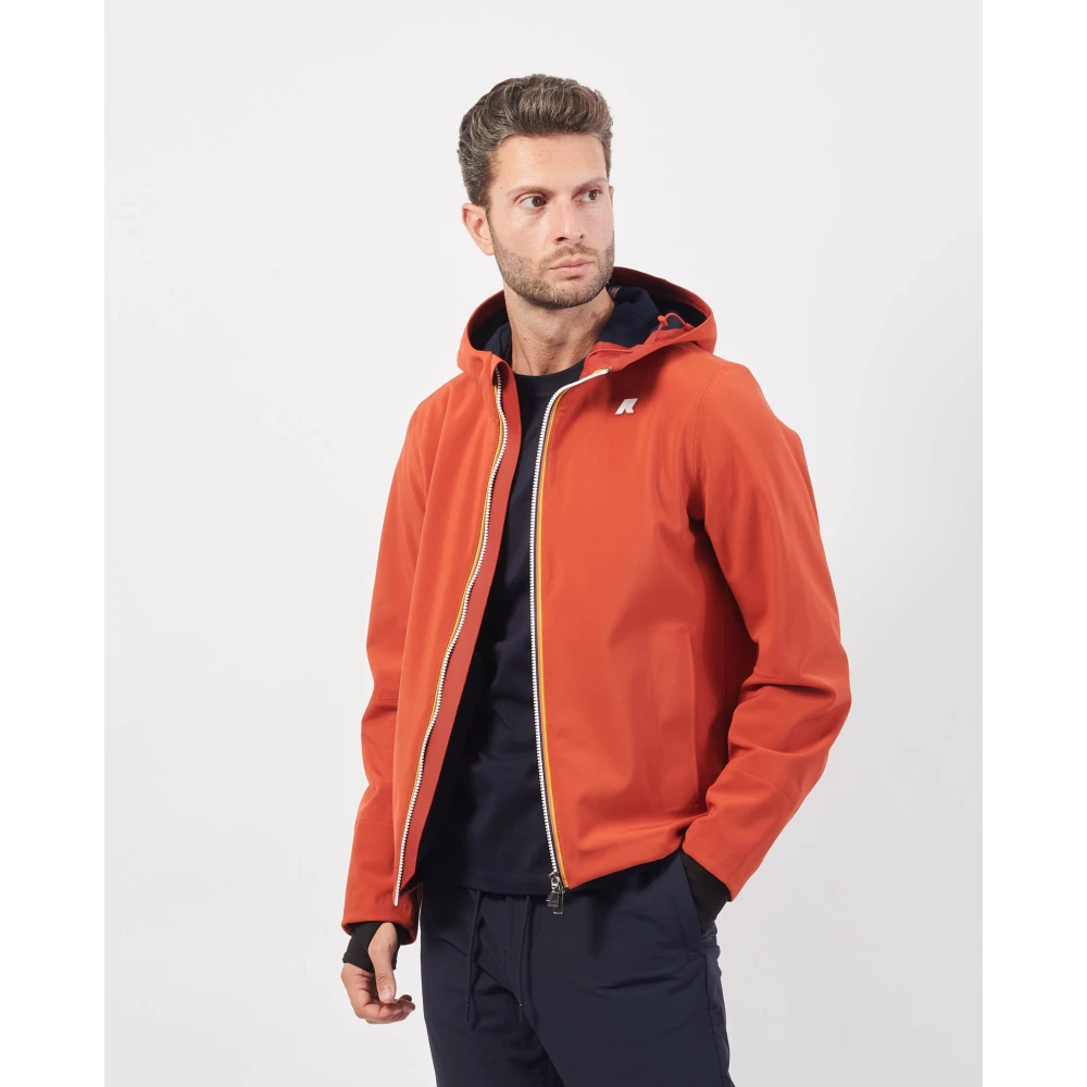 K-way Rode Urban Slim Jas Waterdicht Winddicht Red Heren