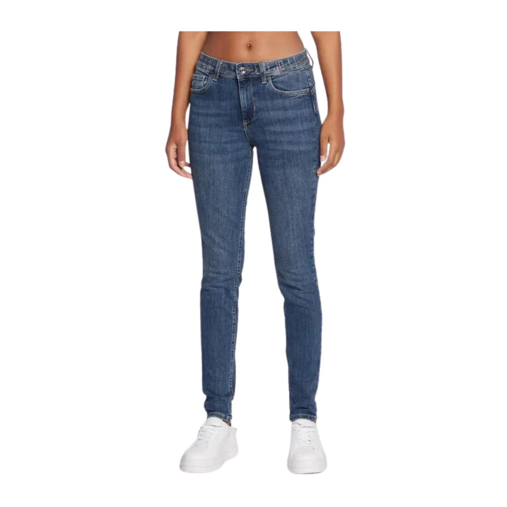 Liu Jo Vrouw Blauw Jeans Dames, W26, Katoen, Skinny Fit Katoen Stretch Jeans