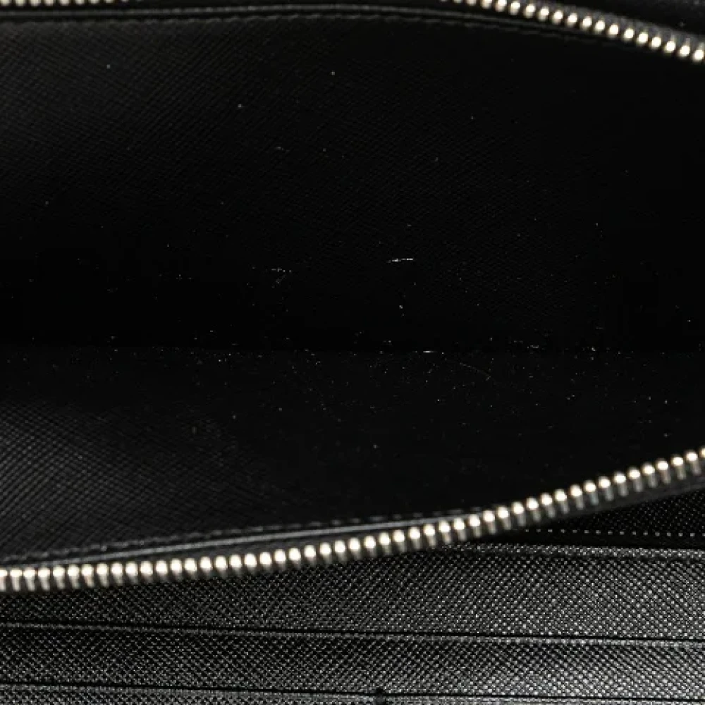 Prada Vintage Pre-owned Leather wallets Black Dames