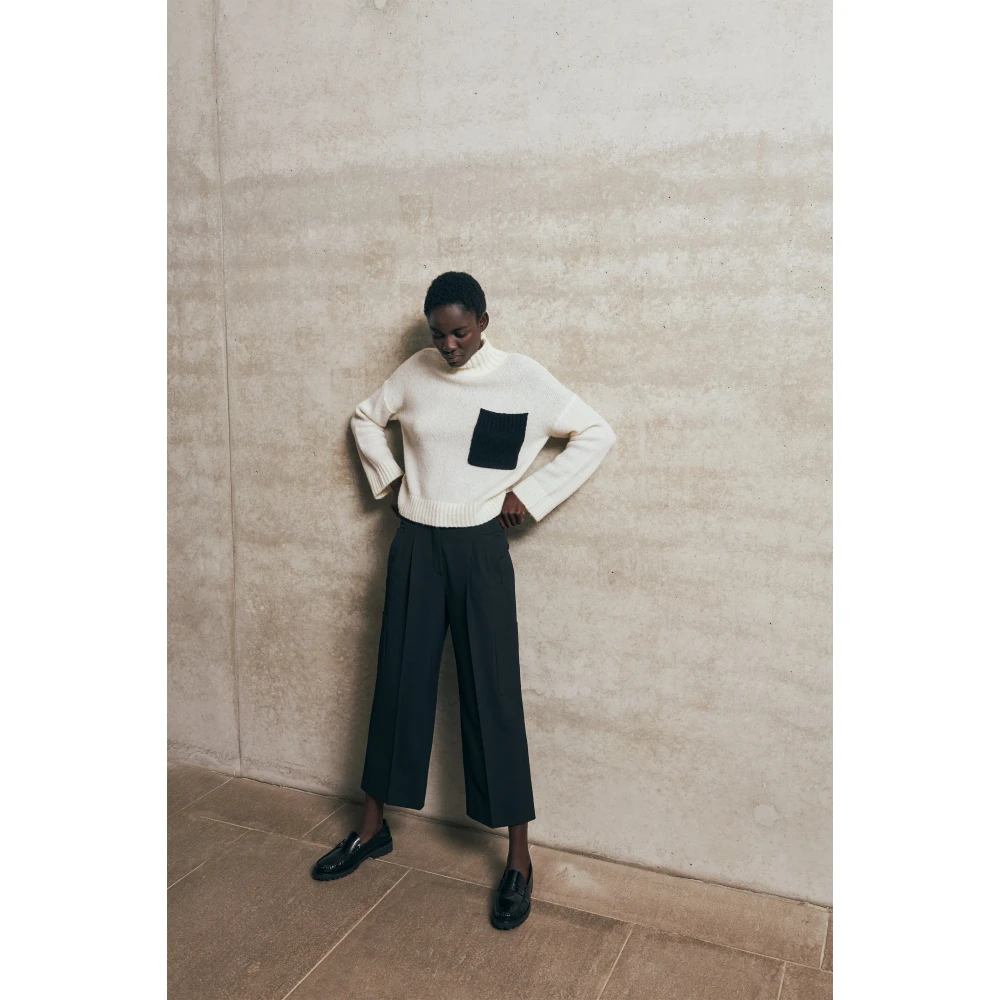 LUISA CERANO Wijde Broek 688580 3453 Black Dames