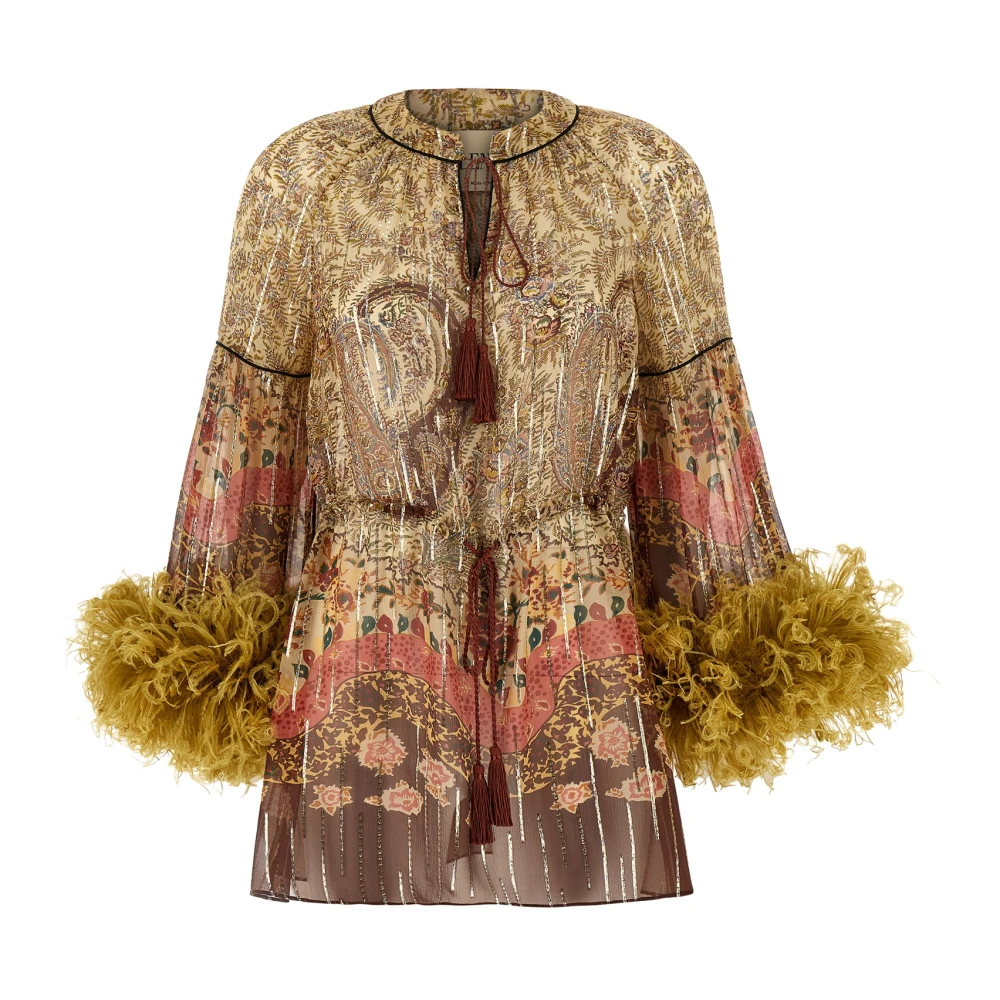 Valentino Garavani Women's Multicolor Pekin Voyage Imaginaire Paisley Top