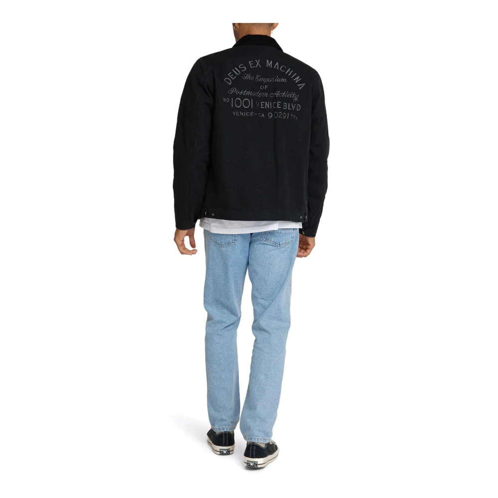 Deus Ex Machina Zwarte werkjas Adresstijl Black Heren