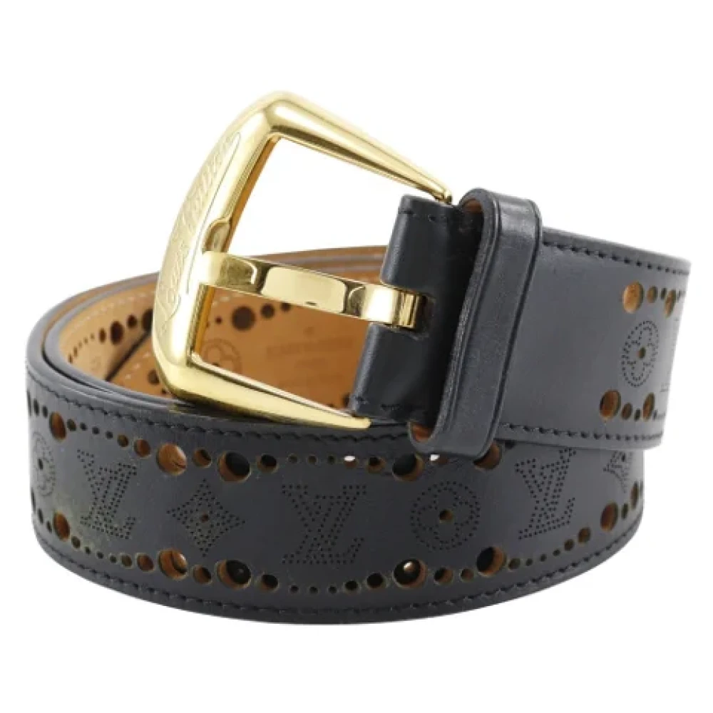 Louis Vuitton Vintage Pre-owned Leather belts Black Heren