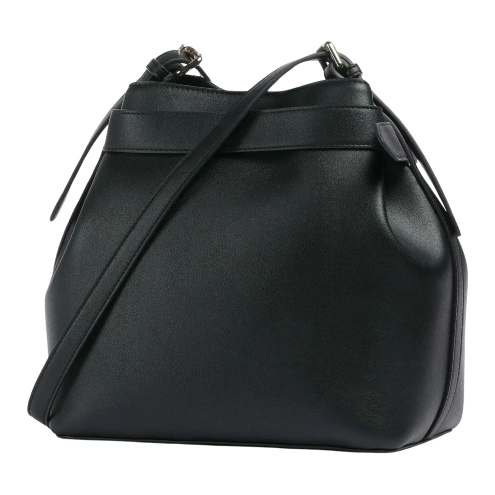 Twinset Zwarte Schoudertas met Magneetsluiting Black Dames