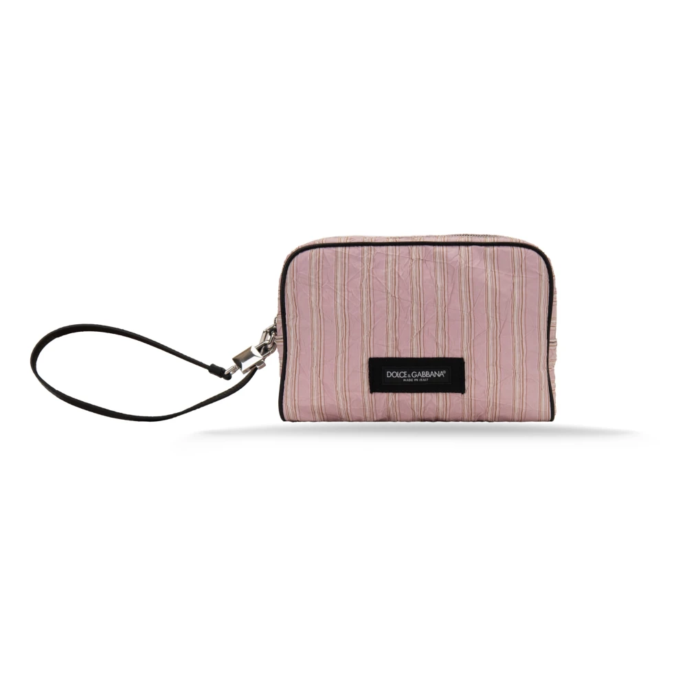 Dolce & Gabbana Unisex Roze Tassen One Size, Leer, Clutch Bag