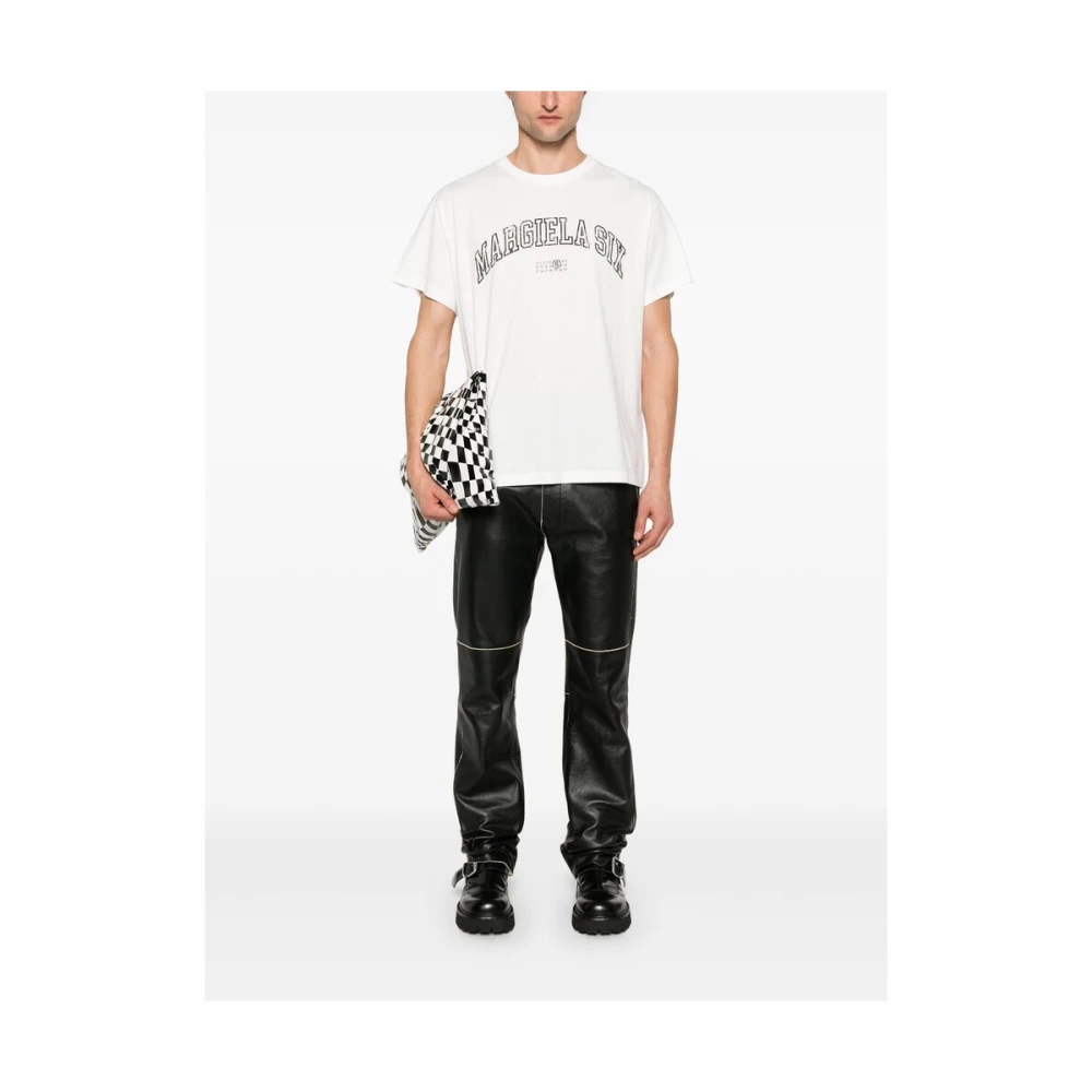 MM6 Maison Margiela Crew Neck T-shirt White Heren