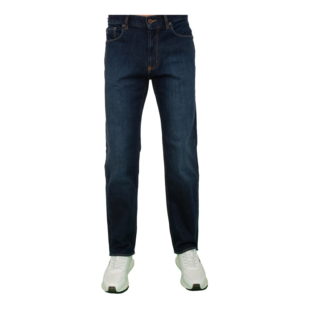 Emporio Armani Men's Blue Slim Fit Jeans, W31, Denim Pant With 5 Pockets