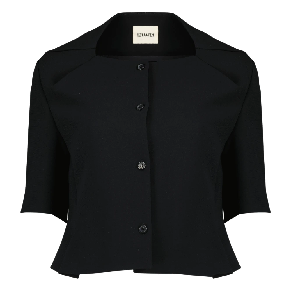 Khaite Black Shirts, Female, Xs, Franc Jacket