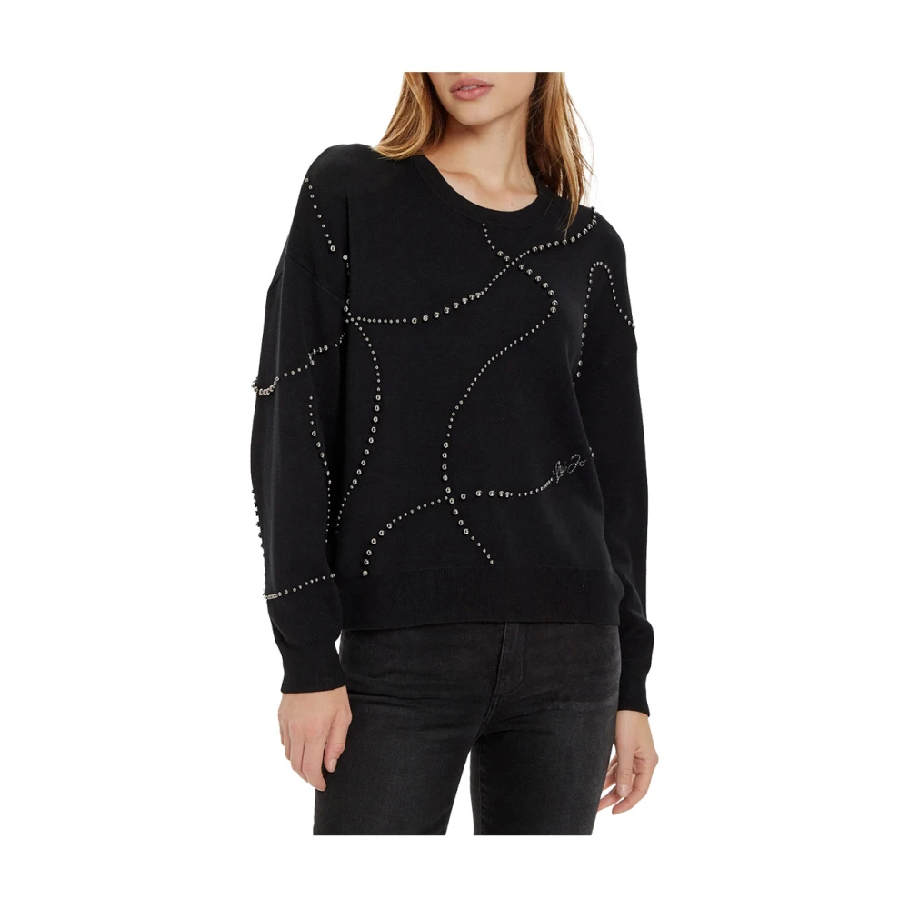 Liu Jo Zwarte Trui Elegant en veelzijdig Black Dames