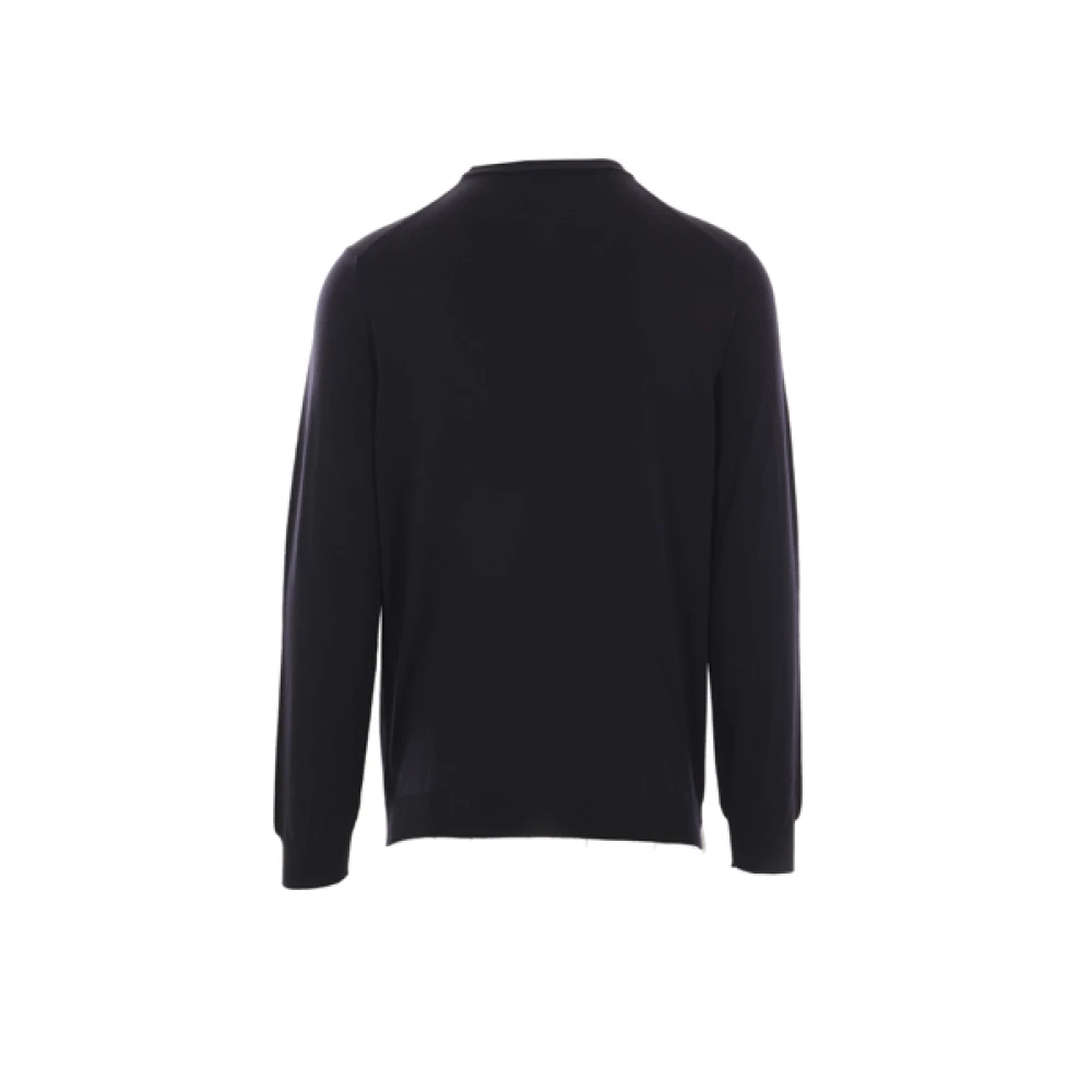 Zanone Donkerblauwe Wollen Trui Blue Heren