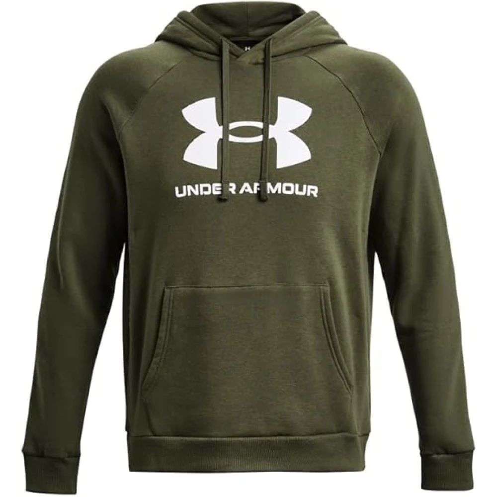 Under Armour Men's Green Rival Fleece Hoodie Military - Hoodies - S - Sweatshirts & Hoodies