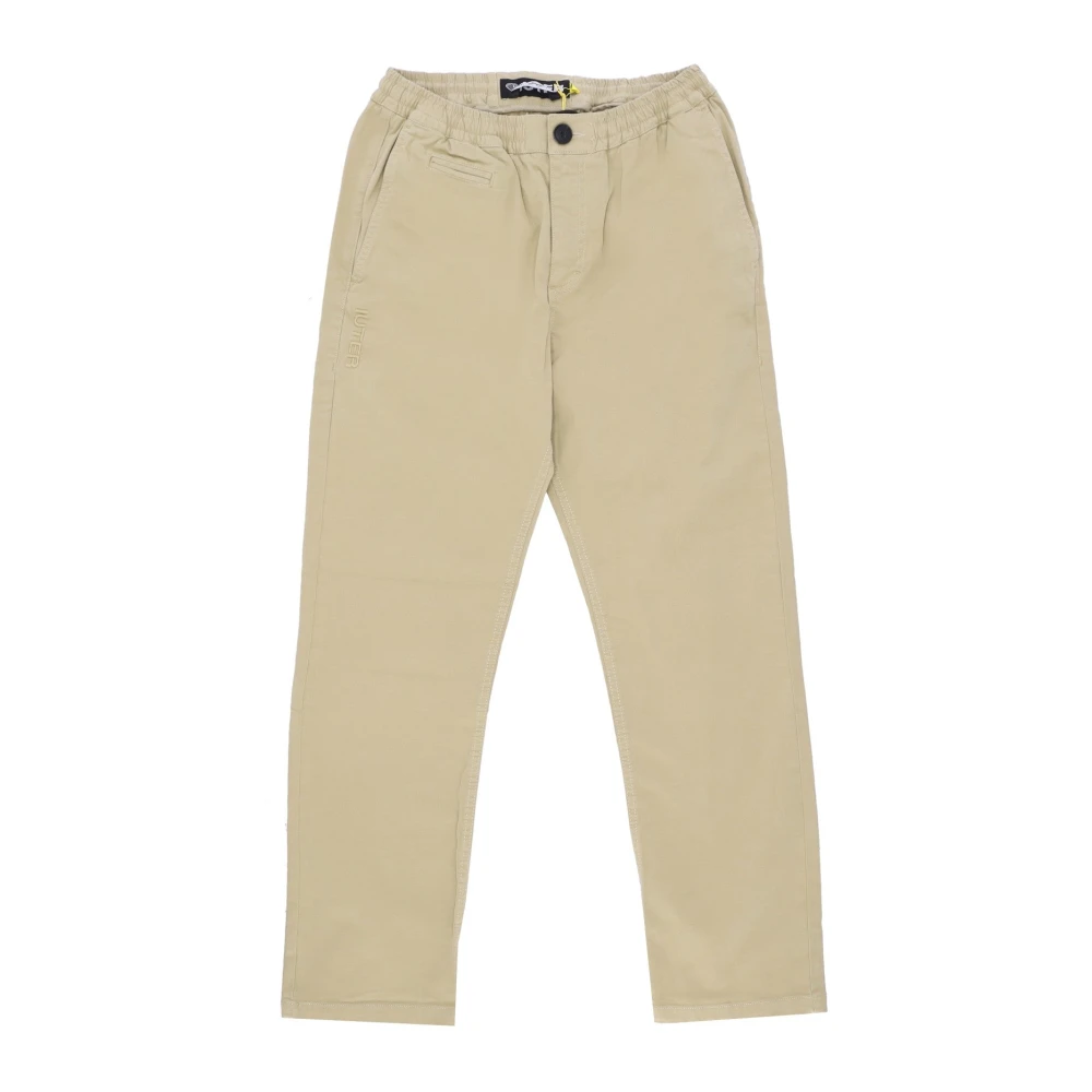 Iuter Uomo Beige Pantaloni, L, New,