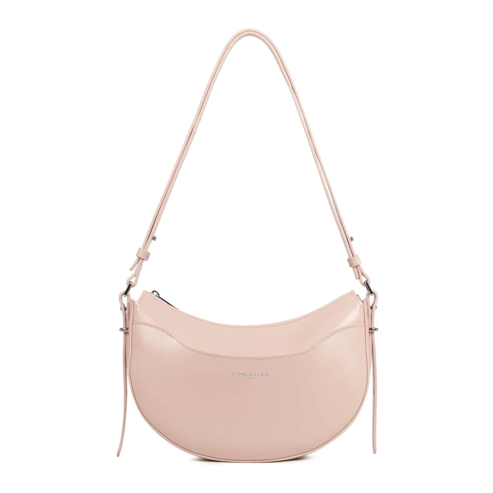 Lancaster Pink Shoulder Bags, Female, One Size, Half Moon Zip Bag Suave Ace