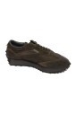 chaussure-en-daim-tissu-vert-a-effet-vintage