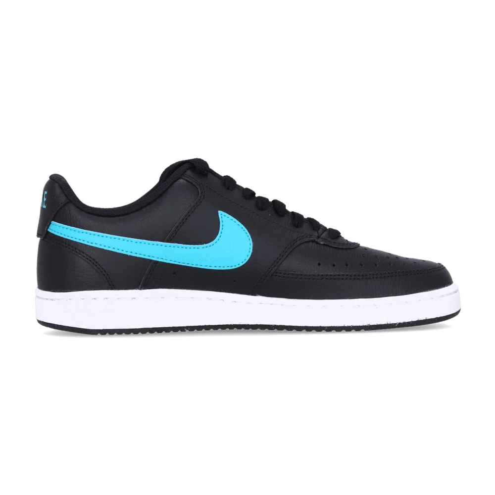 Nike Låg Court Vision Sneaker Svart/Vit Black, Herr