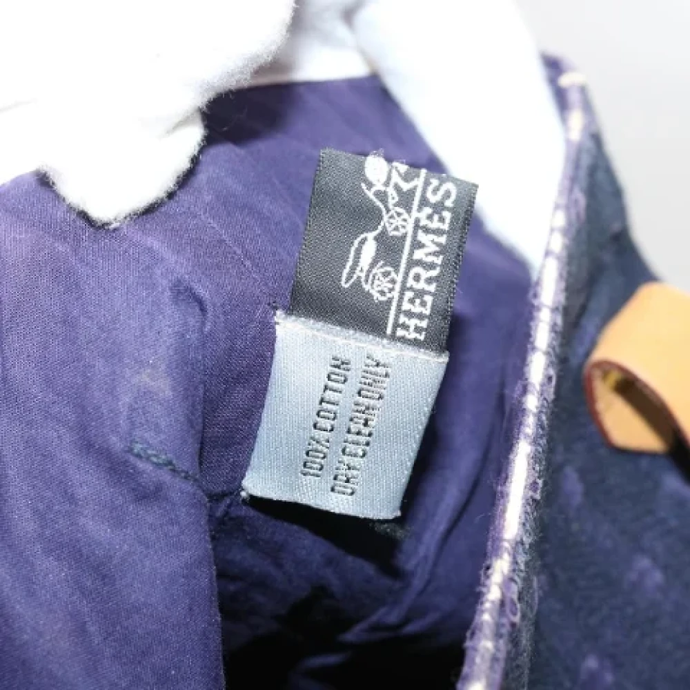 Hermès Vintage Pre-owned Cotton totes Purple Dames