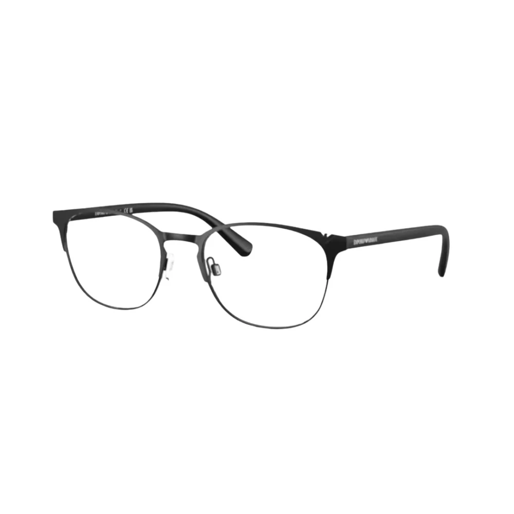 Emporio Armani Men's Black Man Ea1059 3001 Optical Frames Metal Round Normal - Image 3