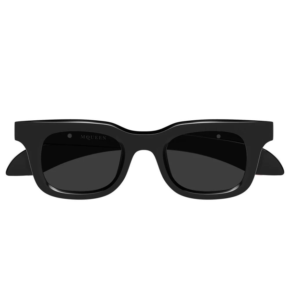 Alexander Mcqueen Unisex Black Sunglasses, 46 Mm, Am0547s Rectangular Sunglasses