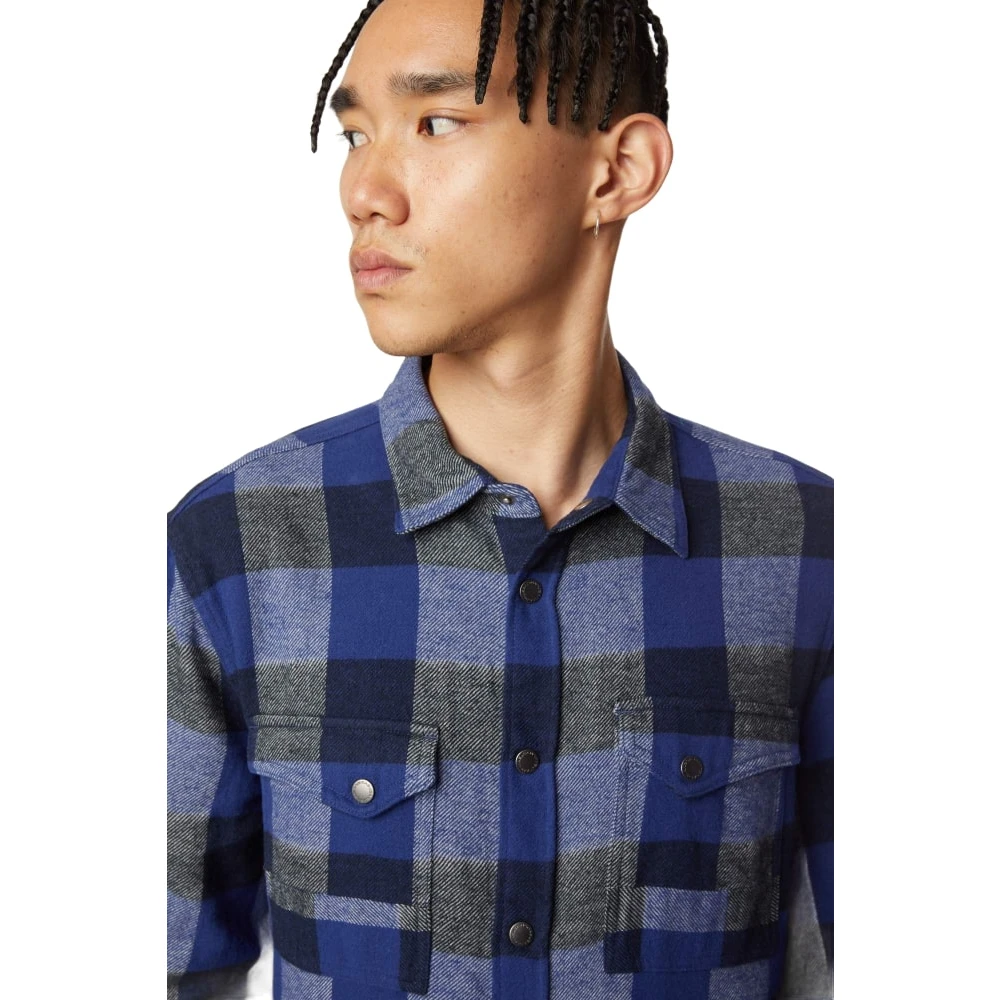 GAS Lange mouwen shirt Blue Heren