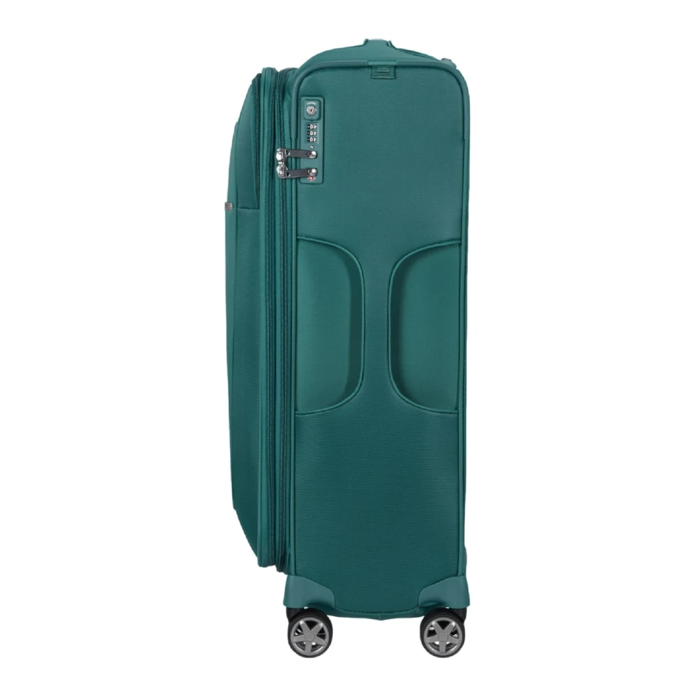Samsonite Blauwe Trolley Koffer met TSA Slot Green Unisex