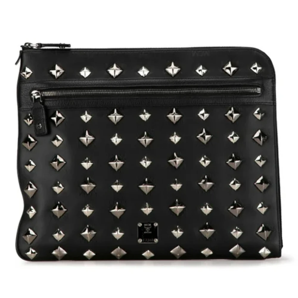 MCM Pre-owned Canvas clutches Black Dames