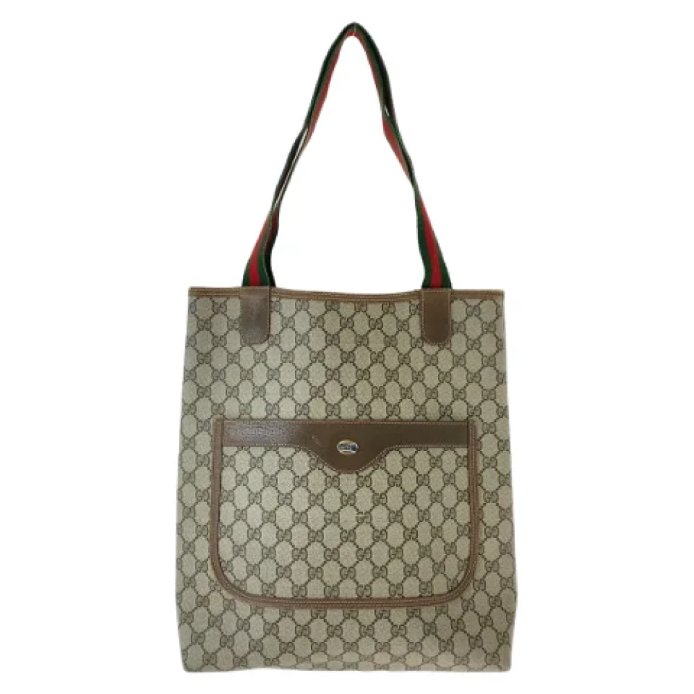 Gucci Vintage Pre-owned Canvas gucci-bags Brown Dames