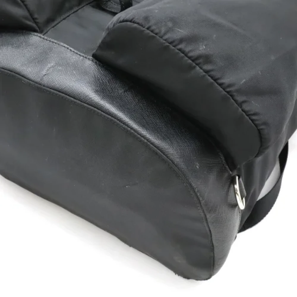 Prada Vintage Pre-owned Canvas backpacks Black Dames