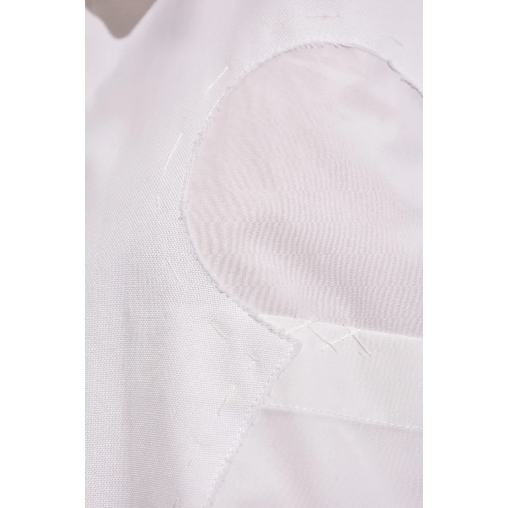 Maison Margiela Ruw afgewerkte shirt White Dames