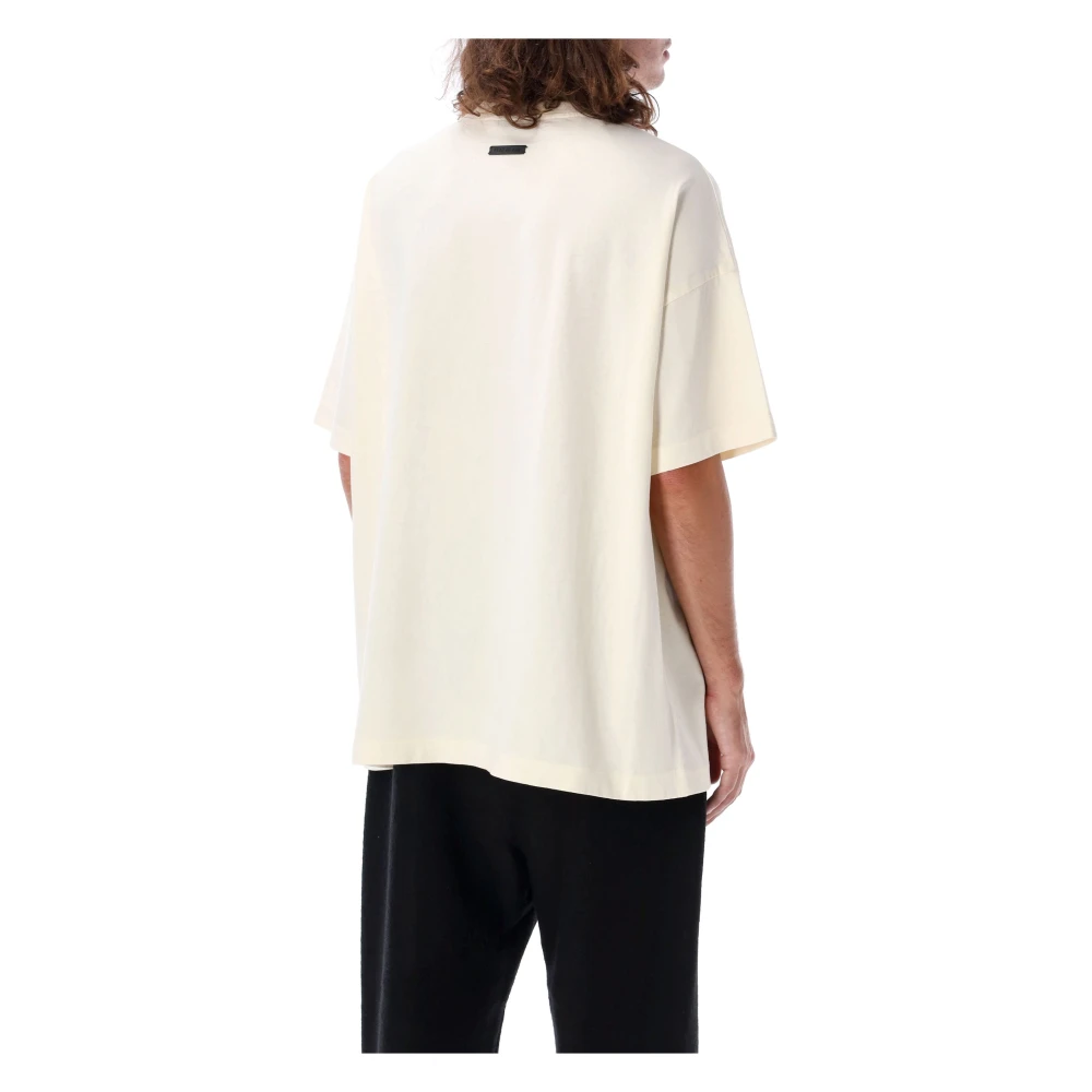 Fear Of God Crème Grafisch T-shirt Oversized Pasvorm Beige Heren