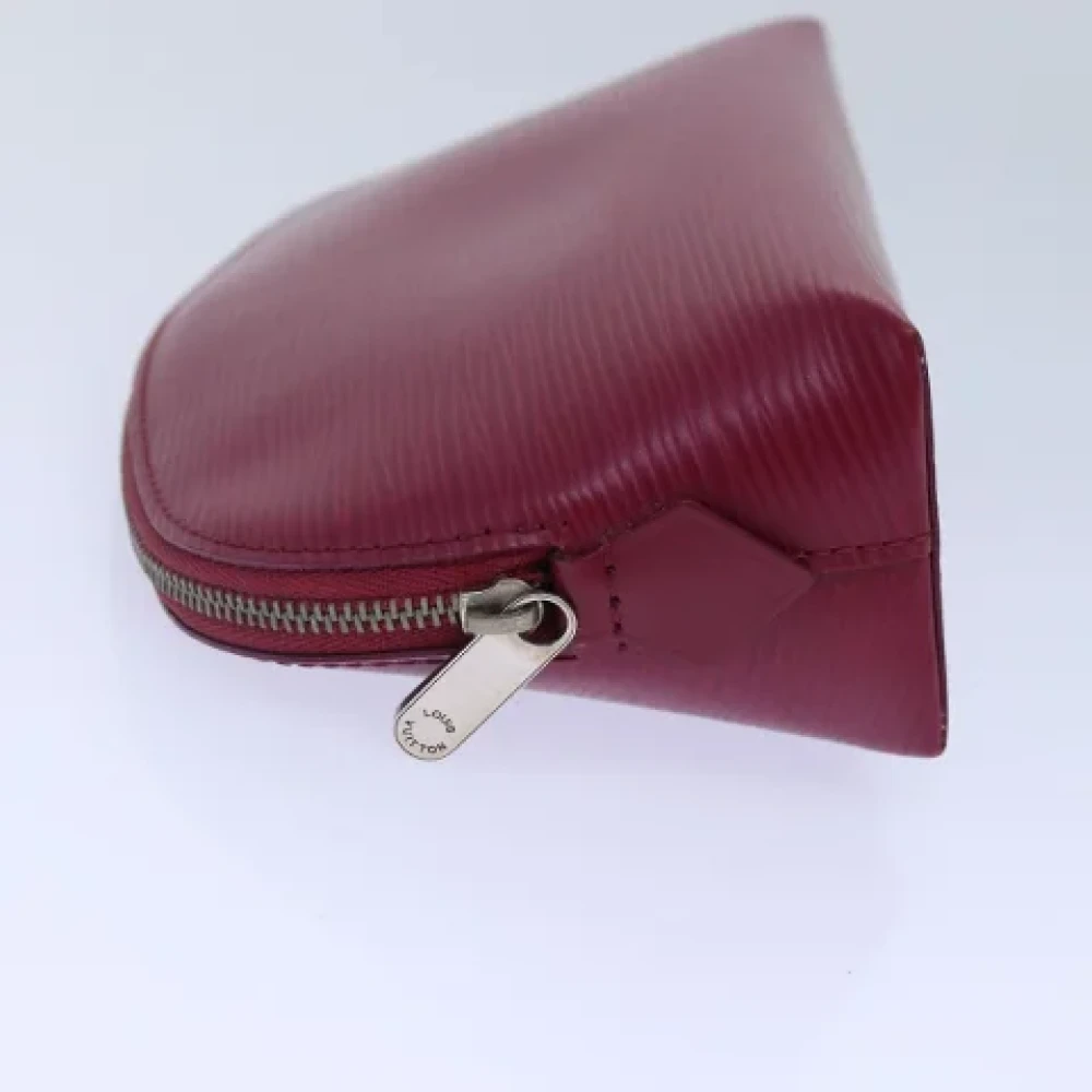 Louis Vuitton Vintage Pre-owned Metal pouches Red Dames