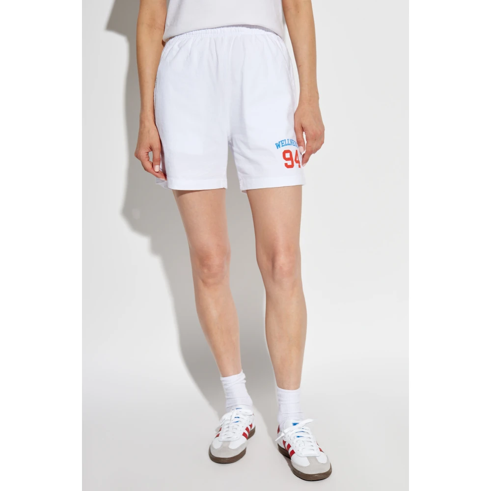 Sporty & Rich Katoenen shorts White Unisex