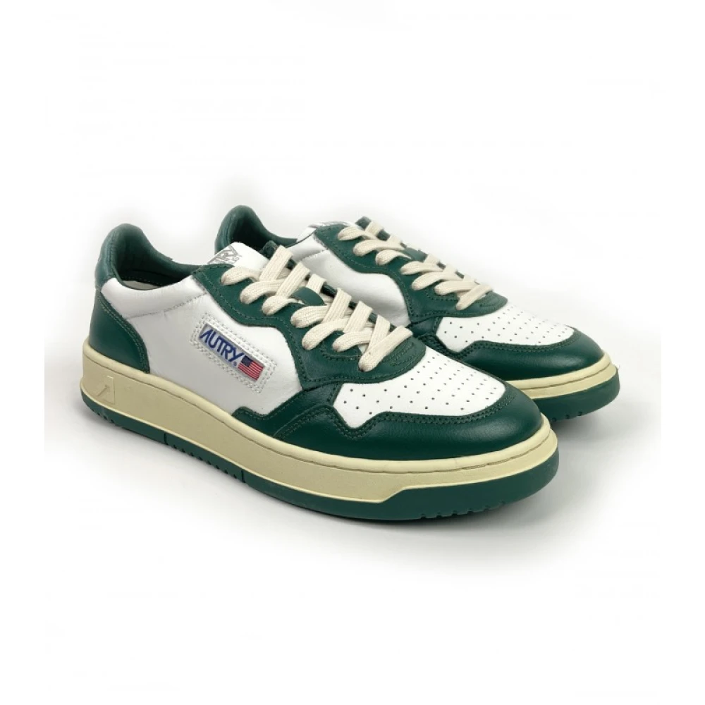Autry Twee-Tone Groen Witte Sneaker Green Heren
