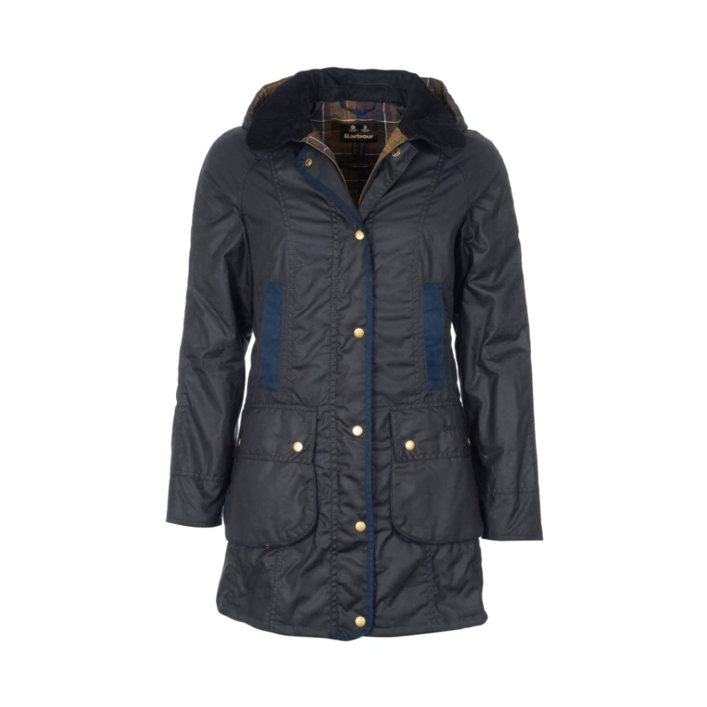 Barbour Blauwe Waxjas Bower Stijl Blue Dames