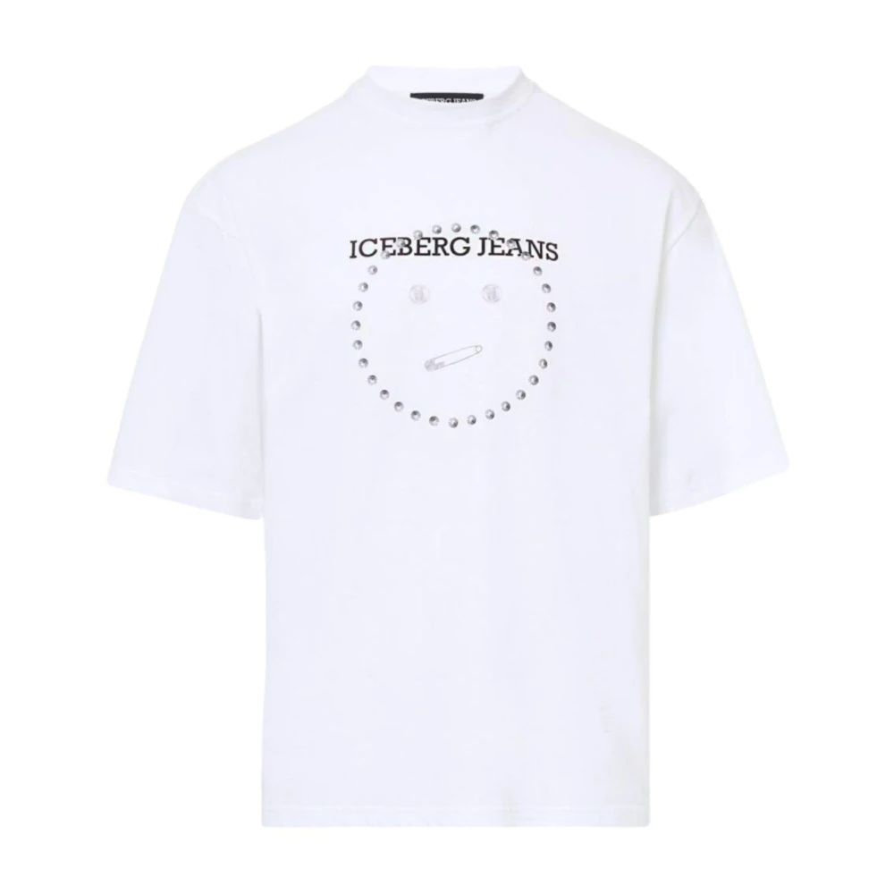 Iceberg Men's White Short Sleeve T-Shirt - T-Shirts - L - Tops