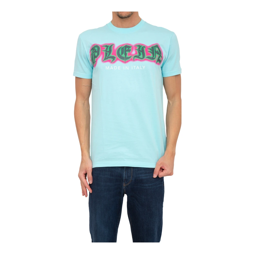 Philipp Plein Men's Blue Cotton T-Shirt