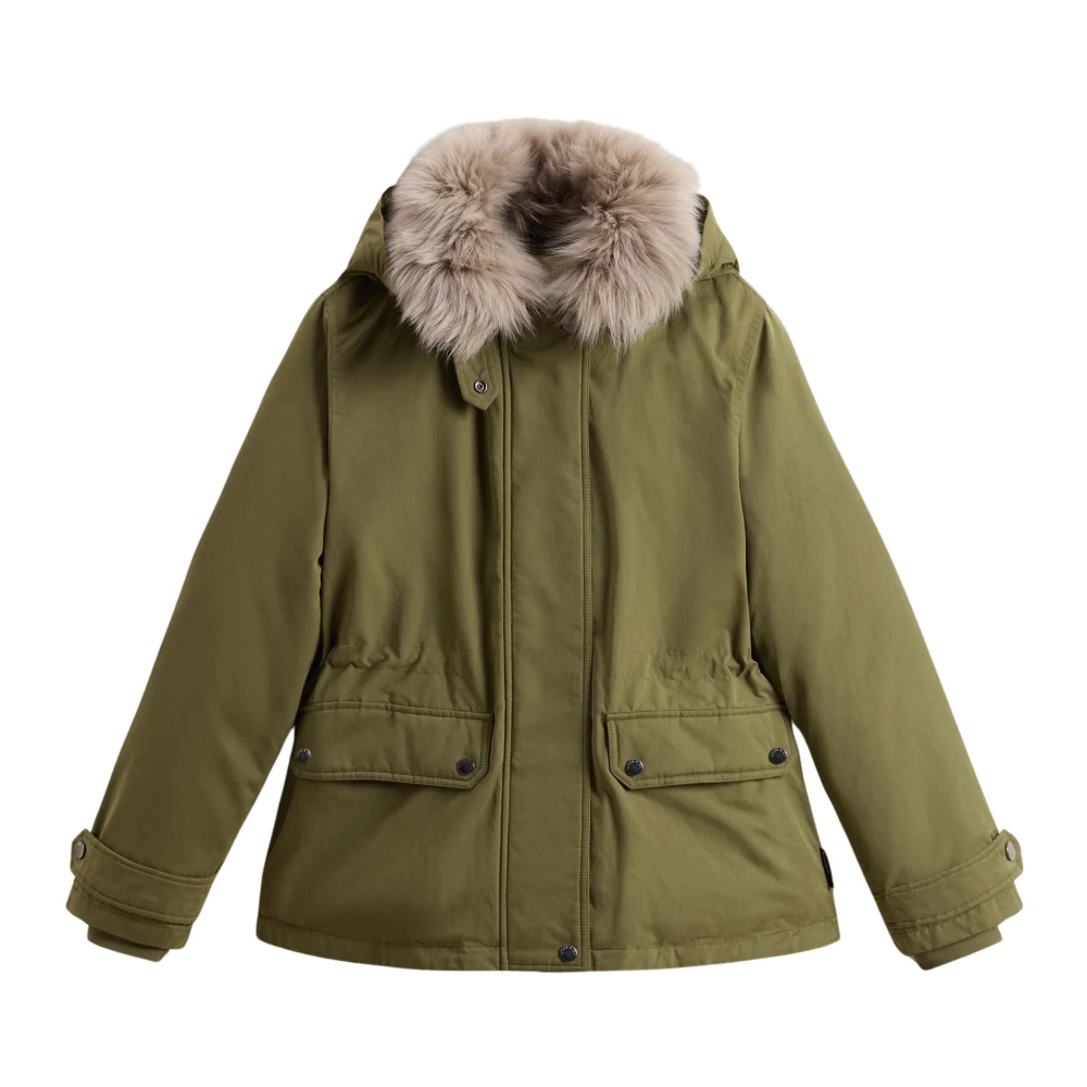 Woolrich Stijlvolle Winterjassen Green Dames