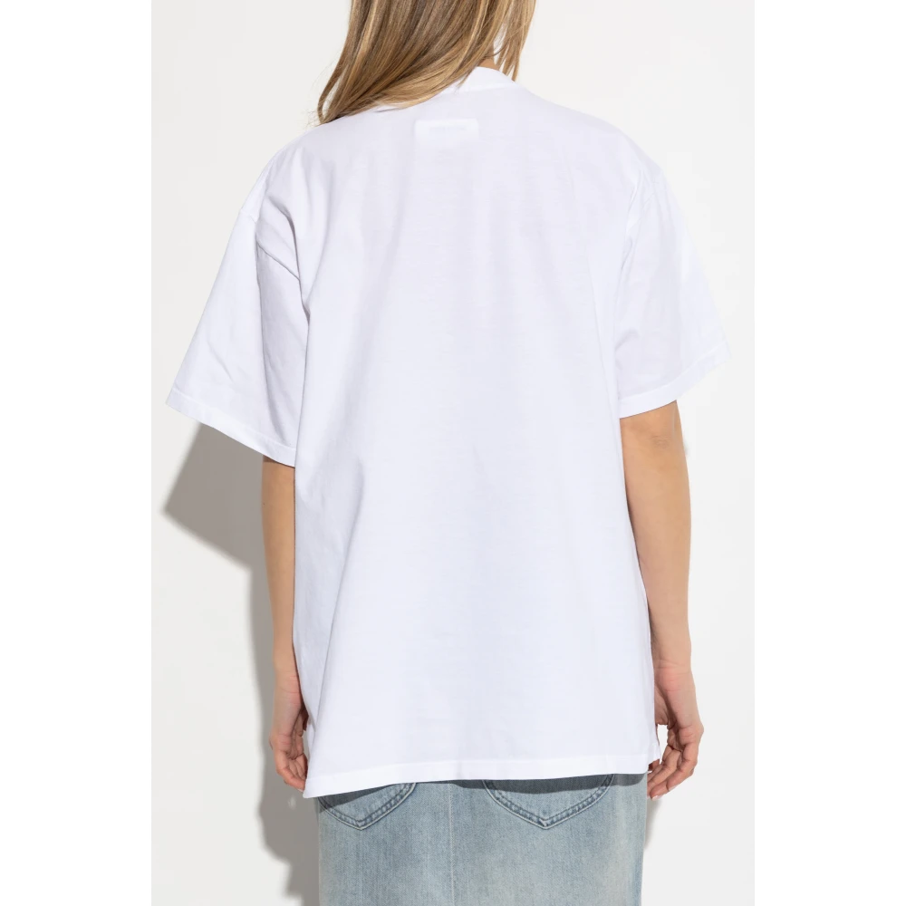 MM6 Maison Margiela T-shirt met logo White Dames