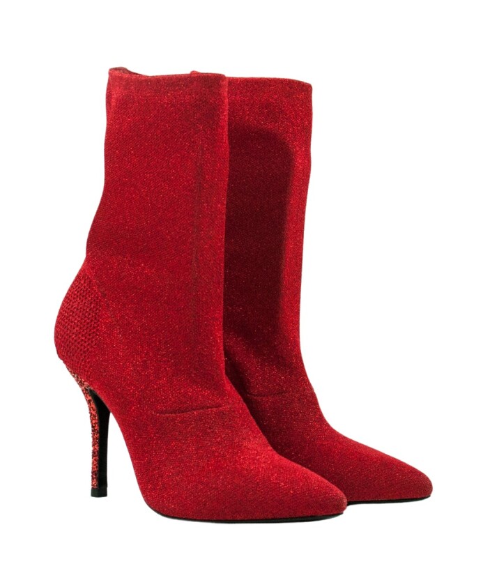 bottines-rouges-a-talon-en-maille